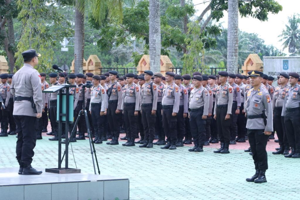 470 Personil Diterjunkan untuk Pengamanan Pilkampung di Kabupaten Siak