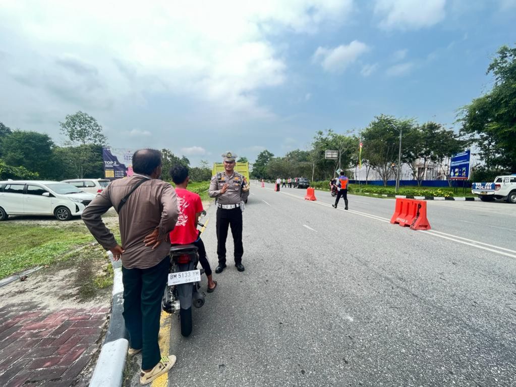 50 Pelanggar Ditindak Gunakan E Tilang, 65 Ditegur Selama Dua Hari Operasi Zebra Polres Siak