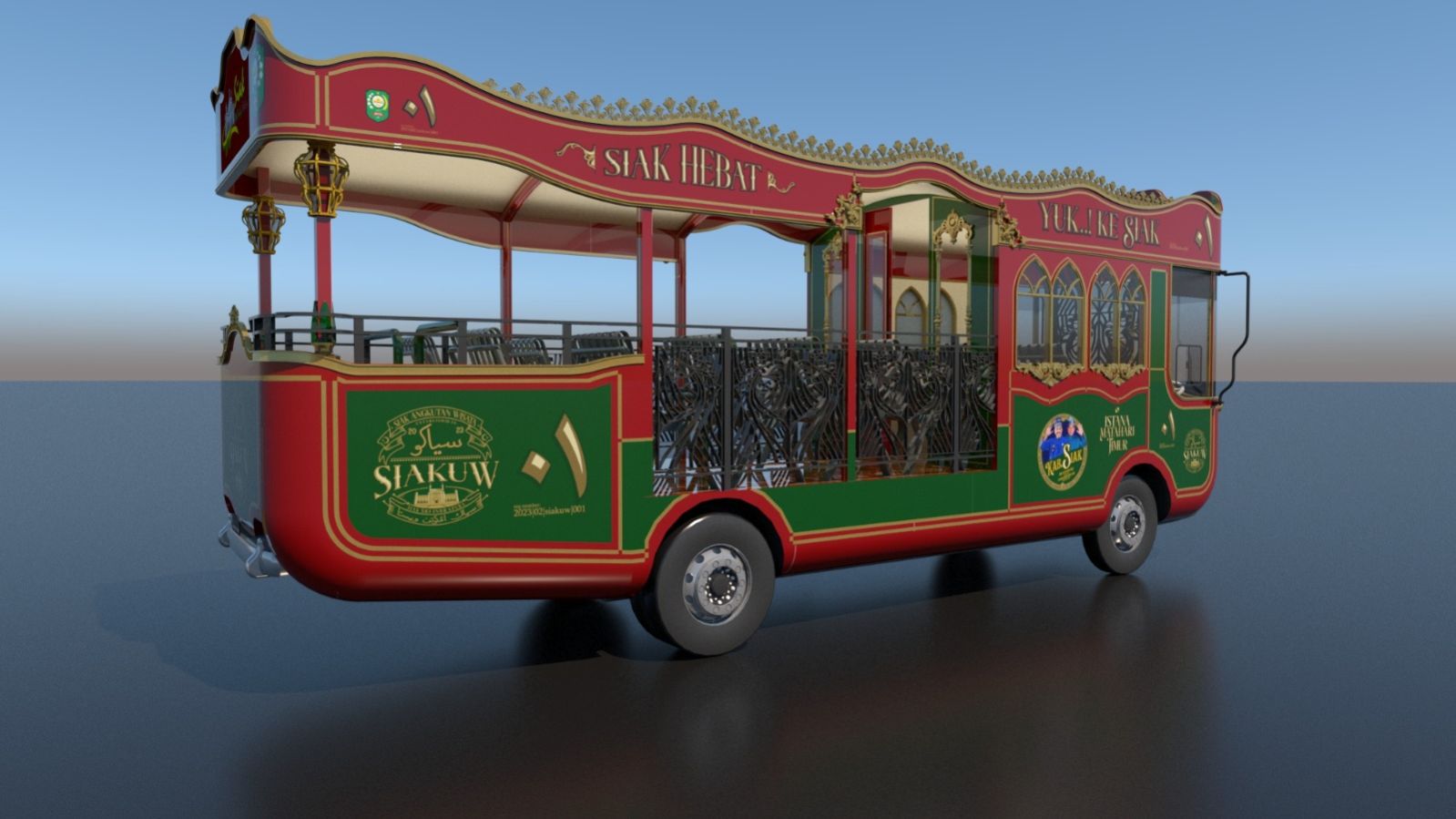 Bus Siakkuw Siap Manjakan Wisatawan Keliling ke Tempat Wisata di Siak