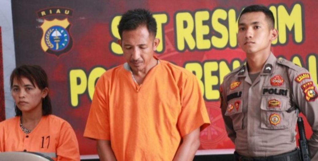Demi Klaim Asuransi, Pasutri di Bengkalis Bunuh dengan Cara Membakar Pria ODGJ