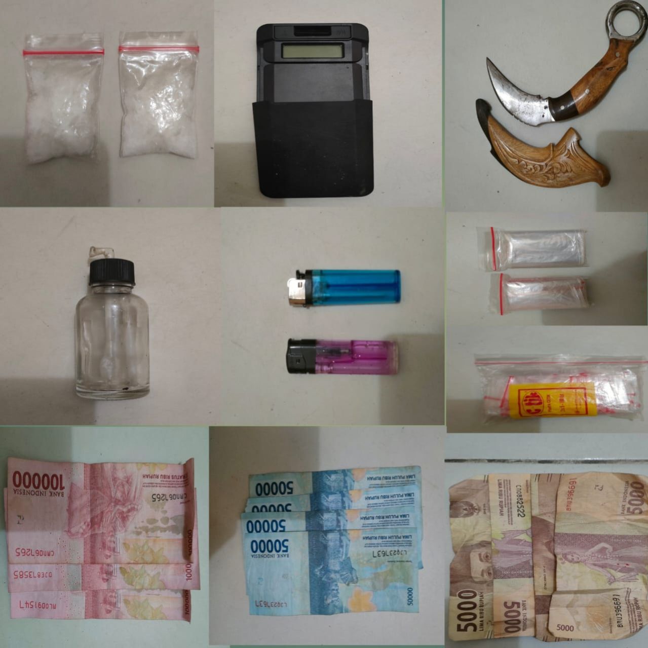 Gunakan Karambit untuk Melawan Petugas saat Ditangkap, Pengguna Narkotika di Kotogasib Siak Ditembak di Bagian Kaki