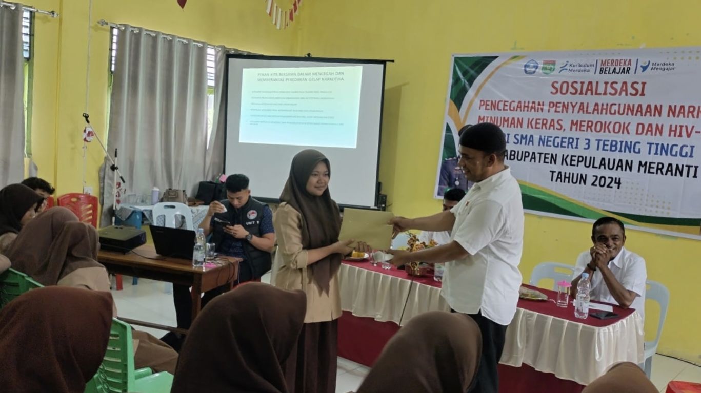 Kasat Narkoba Polres Meranti Bersinergi Selamatkan Generasi Emas Lawan Narkoba Dimulai dari Sekolah