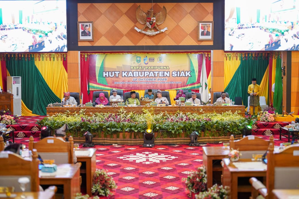 Paripurna HUT Siak ke 26, Ketua DPRD : Bersatu Membangun Negeri