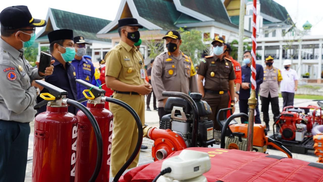 Pemkab dan Polres Siak Tanggap Bencana Alam