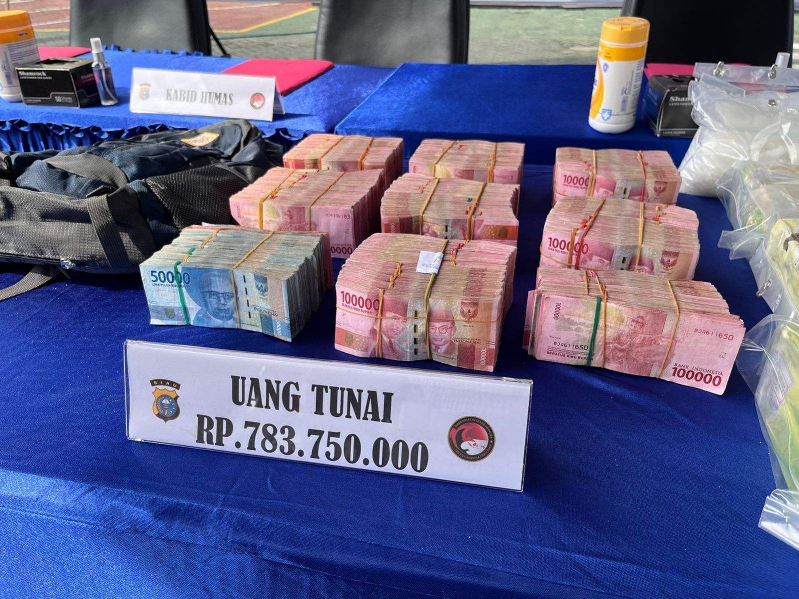 Polda Riau Sita Barang Bukti Senilai Rp3.2 Miliar dari Dua Gembong Narkoba