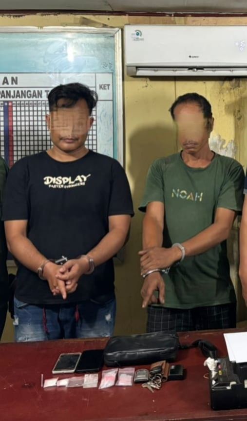 Polsek Kandis Cokok Dua Orang Diduga Hendak Edarkan Sabu