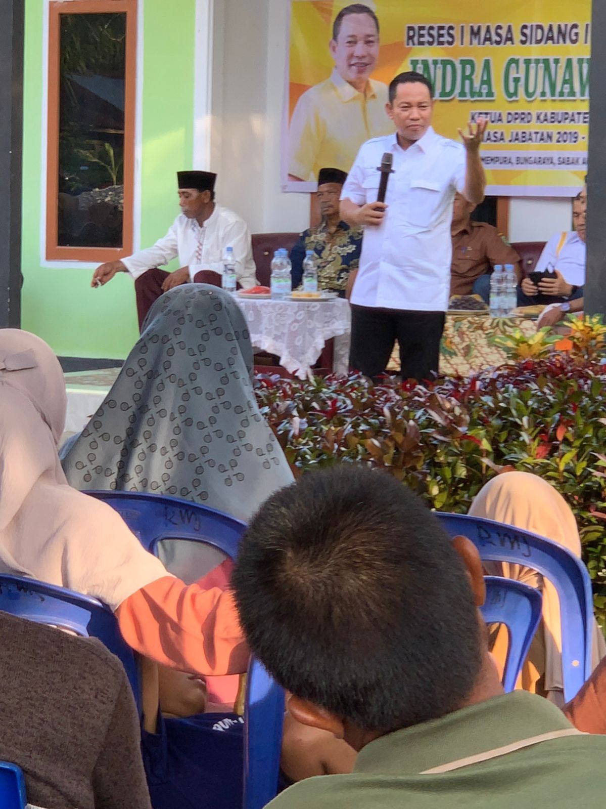 Reses di Kampung Rawa Mekar Jaya Sungai Apit, Warga Elu-Elukan Indra Gunawan