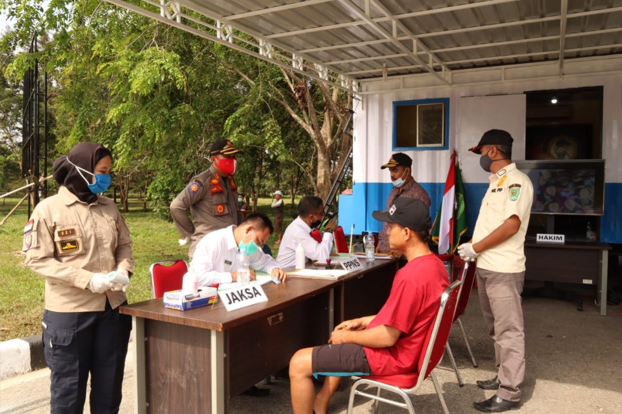 Tak Pakai Masker, 15 Warga Siak Kena Denda Rp50.000
